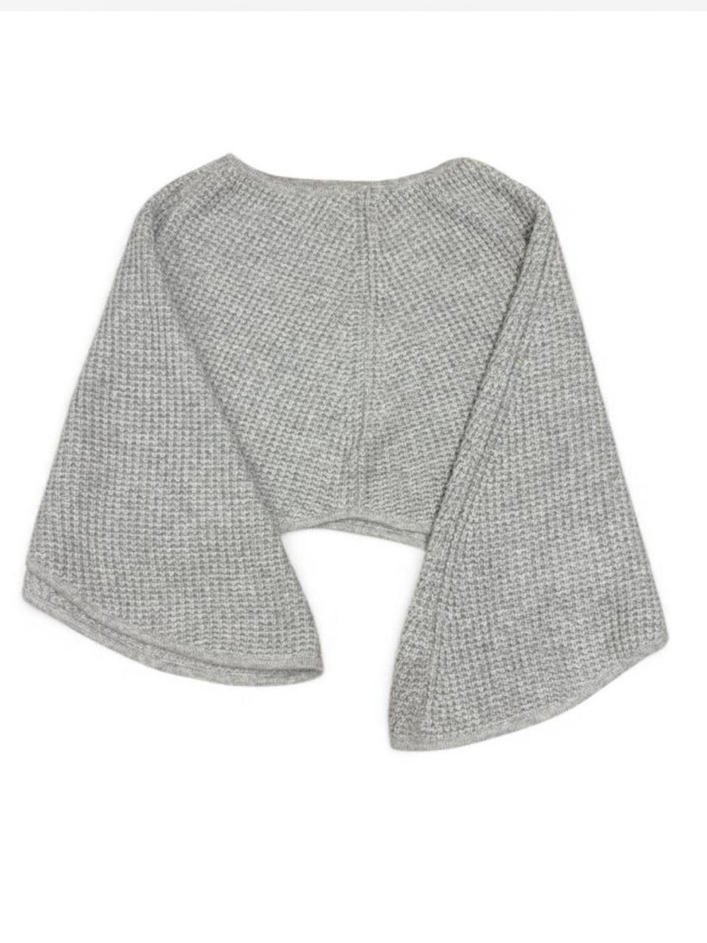 Gray Women's cashmere poncho